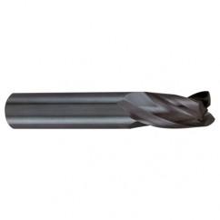 4mm Dia. x 50mm Overall Length 3-Flute Square End Solid Carbide SE End Mill-Round Shank-Center Cut-Firex - Apex Tool & Supply