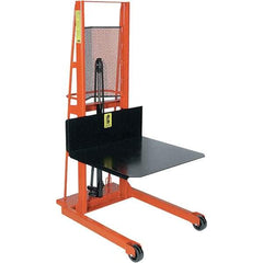 Wesco Industrial Products - 1,000 Lb Capacity, 60" Lift Height, Steel Stacker Manually Operated Lift - Apex Tool & Supply