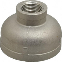 Merit Brass - 2 x 3/4" Grade 304 Stainless Steel Pipe Reducer Coupling - FNPT x FNPT End Connections, 150 psi - Apex Tool & Supply