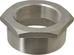 Merit Brass - 4 x 3" Grade 304 Stainless Steel Pipe Hex Bushing - MNPT x FNPT End Connections, 150 psi - Apex Tool & Supply