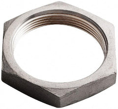 Merit Brass - 3/8" Grade 316 Stainless Steel Pipe Locknut - FNPSL End Connections, 150 psi - Apex Tool & Supply