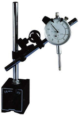 Teclock - 0.001" Graduation, Dial Indicator & Base Kit - 0.001 Inch Graduation, Includes Dial Indicator, Magnetic Base, Point Kit Set - Apex Tool & Supply