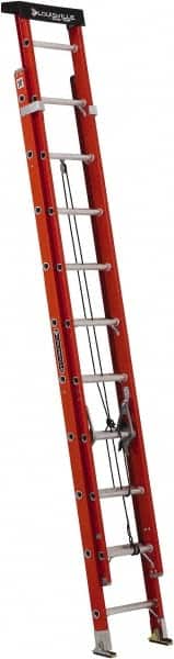Louisville - 20' High, Type IA Rating, Fiberglass Industrial Extension Ladder - Apex Tool & Supply