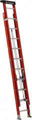 Louisville - 20' High, Type IA Rating, Fiberglass Industrial Extension Ladder - Apex Tool & Supply