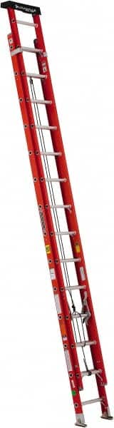 Louisville - 28' High, Type IA Rating, Fiberglass Industrial Extension Ladder - Apex Tool & Supply