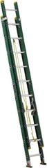 Louisville - 20' High, Type I Rating, Fiberglass Industrial Extension Ladder - Apex Tool & Supply