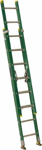 Louisville - 16' High, Type I Rating, Fiberglass Industrial Extension Ladder - Apex Tool & Supply