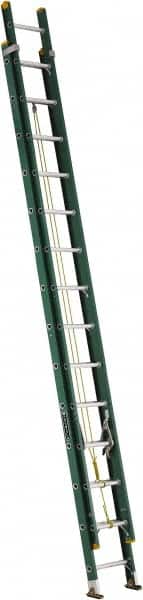 Louisville - 28' High, Type I Rating, Fiberglass Industrial Extension Ladder - Apex Tool & Supply