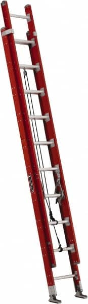 Louisville - 16' High, Type IA Rating, Fiberglass Industrial Extension Ladder - Apex Tool & Supply