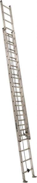Louisville - 32' High, Type IA Rating, Aluminum Industrial Extension Ladder - 300 Lb Capacity, 29' Working Length - Apex Tool & Supply