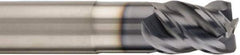 SGS - 8mm, 4 Flute, Single End, Solid Carbide, 1mm Corner Radius End Mill - 63mm OAL, Right Hand Flute, 10mm LOC, Right Hand Cut, 25mm Extended Reach - Apex Tool & Supply