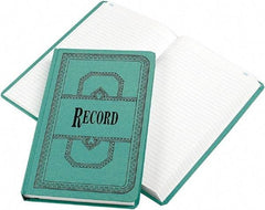 Boorum & Pease - 500 Sheet, 12-1/8 x 7-5/8", Record Rule Record/Account Book - Blue - Apex Tool & Supply