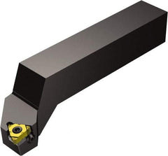 Sandvik Coromant - External Thread, Right Hand Cut, 25mm Shank Width x 25mm Shank Height Indexable Threading Toolholder - 150mm OAL, 266.RG-22.. Insert Compatibility, 266R/LFGZ Toolholder, Series CoroThread 266 - Apex Tool & Supply
