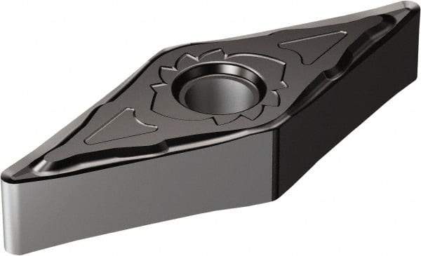 Sandvik Coromant - VNGG333 SGF Grade 1105 Carbide Turning Insert - 35° Diamond, 3/8" Inscr Circle, 3/16" Thick, 3/64" Corner Radius - Apex Tool & Supply