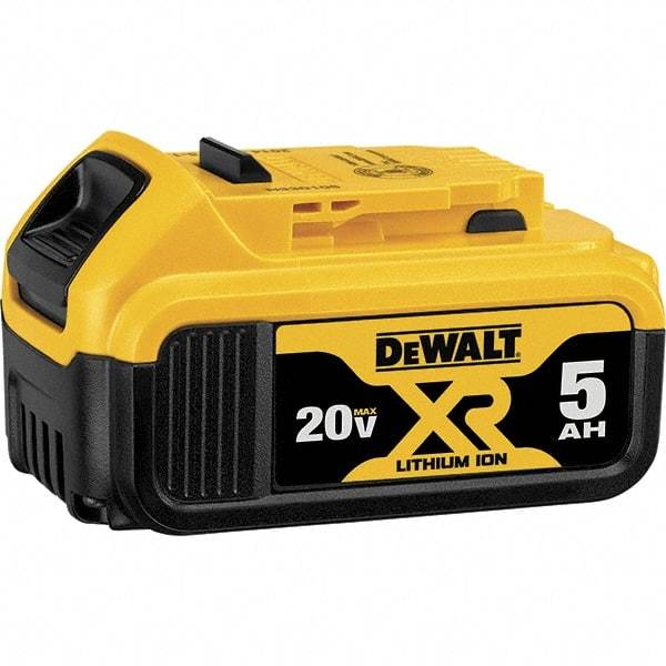 DeWALT - 20 Volt Lithium-Ion Power Tool Battery - 5 Ahr Capacity, 1-1/2 hr Charge Time, Series MAX - Apex Tool & Supply