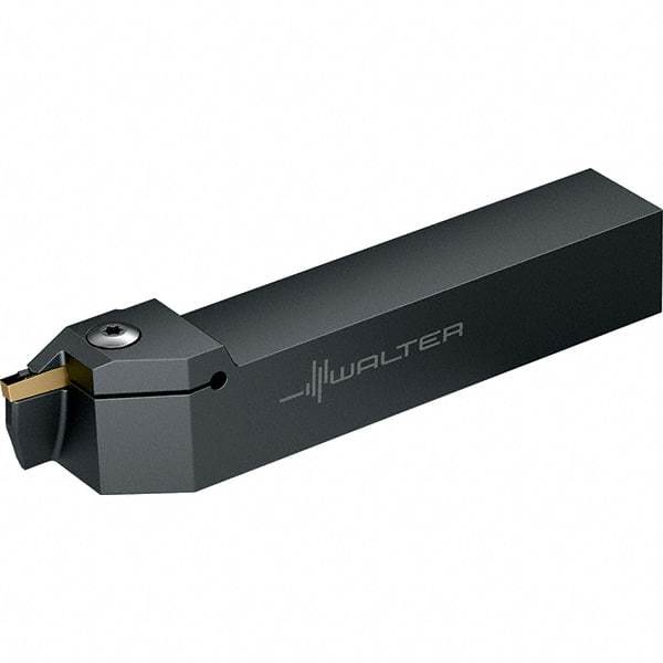 Walter - G1111, External, Right Hand, 25mm Max Depth of Cut, 5 to 5mm Groove Width, Indexable Grooving Tool Holder - GX24-3E5.., GX24-3F5.. Insert Compatibility, 25mm Shank Height, 25mm Shank Width, 156mm OAL - Apex Tool & Supply