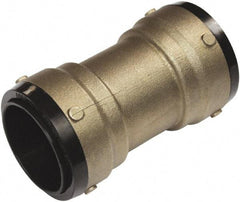 SharkBite - 1-3/8" Outside Diam, Metal Push-to-Connect Tube Coupling - 200 Max psi, Tube to Tube Connection, EPDM O-Ring - Apex Tool & Supply