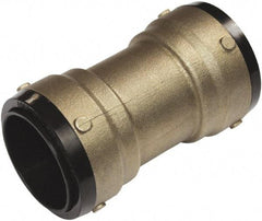 SharkBite - 2-1/8" Outside Diam, Metal Push-to-Connect Tube Coupling - 200 Max psi, Tube to Tube Connection, EPDM O-Ring - Apex Tool & Supply