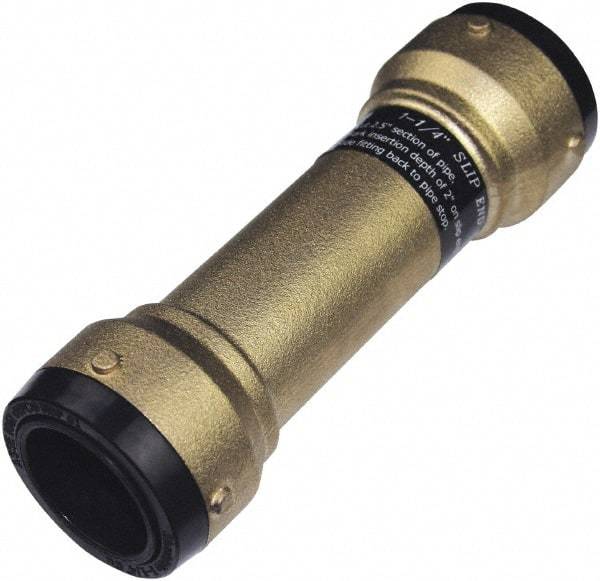 SharkBite - 2-1/8" Outside Diam, Metal Push-to-Connect Tube Coupling - 200 Max psi, Tube to Tube Connection, EPDM O-Ring - Apex Tool & Supply