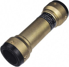 SharkBite - 1-5/8" Outside Diam, Metal Push-to-Connect Tube Coupling - 200 Max psi, Tube to Tube Connection, EPDM O-Ring - Apex Tool & Supply