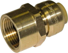 SharkBite - Brass & Chrome Pipe Fittings Type: Adapter Fitting Size: 1/2 x 1/2 - Apex Tool & Supply
