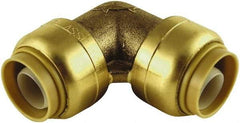 SharkBite - Brass & Chrome Pipe Fittings Type: 90 Elbow Fitting Size: 3/4 x 3/4 - Apex Tool & Supply