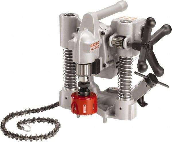 Ridgid - 1/2" Chuck, 3" Travel, Portable Magnetic Drill Press - 360 RPM, 12 Amps, 0.5 hp, 1200 Watts, 115 Volts - Apex Tool & Supply