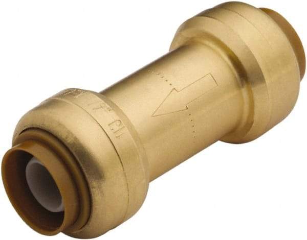 SharkBite - 1/2" Brass Check Valve - Inline, Push To Connect x Push To Connect, 200 WOG - Apex Tool & Supply