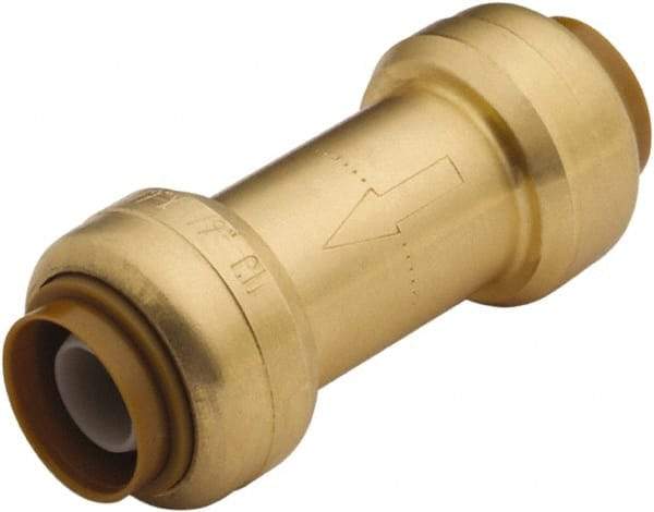 SharkBite - 1" Brass Check Valve - Inline, Push To Connect x Push To Connect, 200 WOG - Apex Tool & Supply