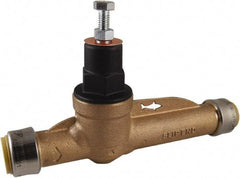 SharkBite - 1/2" Pipe, Push Fit End Connection, Bronze Body Pressure Regulating Valve - EPDM Seal, 200 psi Inlet Pressure, 10 to 70 psi Working Pressure - Apex Tool & Supply