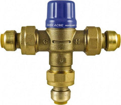 SharkBite - 1/2" Pipe, 145 Max psi, Brass Water Mixing Valve & Unit - 20 GPM Flow Rate, Push Fit End Connections - Apex Tool & Supply