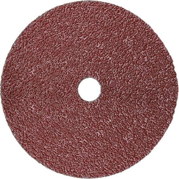 3M - 5" Diam 7/8" Hole 36 Grit Fiber Disc - Very Coarse Grade, Ceramic, 12,000 Max RPM, Series 988C - Apex Tool & Supply