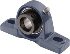 Tritan - 1-7/16" ID, 6.5748" OAL x 3.6614" OAH Pillow Block - 3,440 Lb Static Cap, 5,780 Lb Dyn Cap, 5" Btw Mnt Hole Ctrs, 1-7/8" Base-to-Ctr Ht, Cast Iron/Steel - Apex Tool & Supply