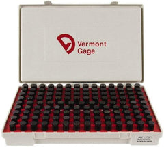 Vermont Gage - 125 Piece, 0.626-0.75 Inch Diameter Plug and Pin Gage Set - Plus 0.0002 Inch Tolerance, Class ZZ - Apex Tool & Supply
