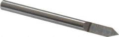 Value Collection - 60° Incl Angle, 1/8" Shank Diam, 1-1/2" OAL, 1/8" Cut Diam, Conical Engraving Cutter - 0.108" LOC, Right Hand Cut, Micrograin Solid Carbide, Uncoated - Apex Tool & Supply
