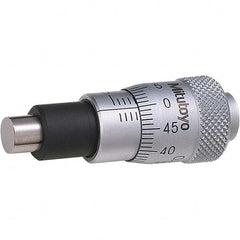 Mitutoyo - Mechanical Micrometer Heads Minimum Measurement (mm): 0.00 Maximum Measurement (mm): 6.50 - Apex Tool & Supply