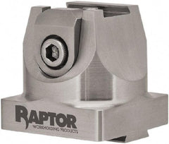 Raptor Workholding - 3/4" Jaw Width, 2" High x 2.07" Long x 2.07" Wide Dovetail Vise - For Use with 4 & 5 Axis Workholding Systems - Apex Tool & Supply