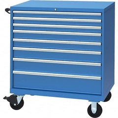 LISTA - 8 Drawer, 117 Compartment Bright Blue Steel Modular Storage Cabinet - Apex Tool & Supply