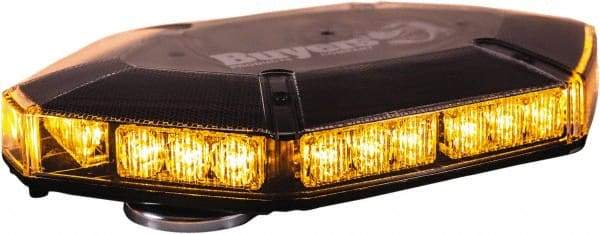 Buyers Products - Variable Flash Rate, Vacuum-Magnetic Mount Emergency LED Lightbar Assembly - Powered by DC, Amber - Apex Tool & Supply