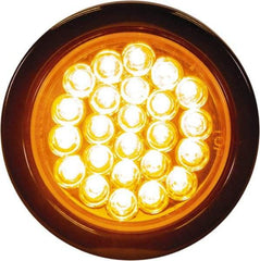 Buyers Products - 6 Flash Rate, Recessed Mount Emergency Strobe Light Assembly - Powered by 12 to 24 Volts, Amber - Apex Tool & Supply
