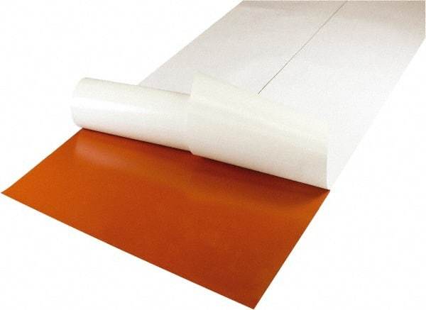 Value Collection - 36" Long, 12" Wide, 1/8" Thick, Silicone Rubber Foam Sheet - 35 to 45 Durometer, Red, -60 to 400°F, 550 psi Tensile Strength, Adhesive Backing - Apex Tool & Supply