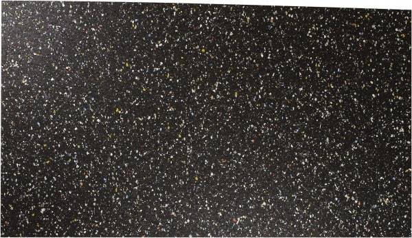 Made in USA - 12" Long, 48" Wide, 1/4" Thick, Rubber Rubber Foam Sheet - 50 to 60 Durometer, Black, 0 to 120°F, 250 psi Tensile Strength, Plain Backing - Apex Tool & Supply