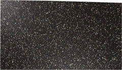 Made in USA - 12" Long, 48" Wide, 3/8" Thick, Rubber Rubber Foam Sheet - 50 to 60 Durometer, Black, 0 to 120°F, 250 psi Tensile Strength, Plain Backing - Apex Tool & Supply