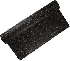 Made in USA - 36" Long, 36" Wide, 1/8" Thick, Rubber Rubber Foam Sheet - 50 to 60 Durometer, Black, 0 to 120°F, 250 psi Tensile Strength, Plain Backing - Apex Tool & Supply