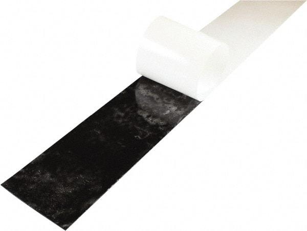 Value Collection - 1/4" Thick x 4" Wide x 36" Long, Adhesive Backed Neoprene Rubber Strip - Stock Length, 60 Shore A Durometer, 1,000 psi Tensile Strength, -20 to 170°F, Black - Apex Tool & Supply