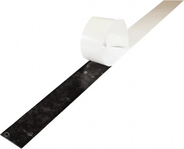 Value Collection - 1/2" Thick x 2" Wide x 36" Long, Adhesive Backed Buna-N Rubber Strip - Stock Length, 60 Shore A Durometer, 1,000 psi Tensile Strength, -30 to 220°F, Black - Apex Tool & Supply