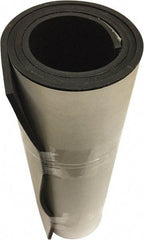 Value Collection - 1/8" Thick x 36" Wide x 10' Long Black Butyl Rubber Roll - Stock Length, Adhesive Back, 1,200 psi Tensile Strength, -40°F to 225°F - Apex Tool & Supply