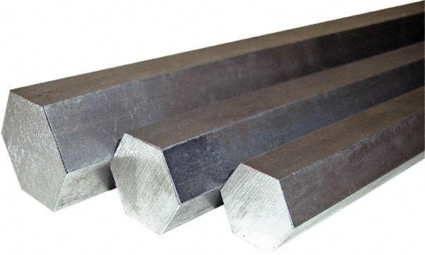 Value Collection - 3" Width Across Flats x 3' Long, Steel Hexagon Bar - Material Specification ASTM A108 - Apex Tool & Supply