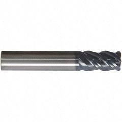 SGS - 20mm, 4 Flute, Single End, Solid Carbide, 0.0394" Corner Radius End Mill - 92mm OAL, 41° Helix, 20mm LOC, Right Hand Cut - Apex Tool & Supply