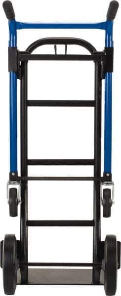 Harper Trucks - 900 Lb Capacity 48" OAH Quick Change Convertible Hand Truck - 18 x 9" Base Plate, Dual Handle, Steel, Solid Rubber Swivel Wheels - Apex Tool & Supply